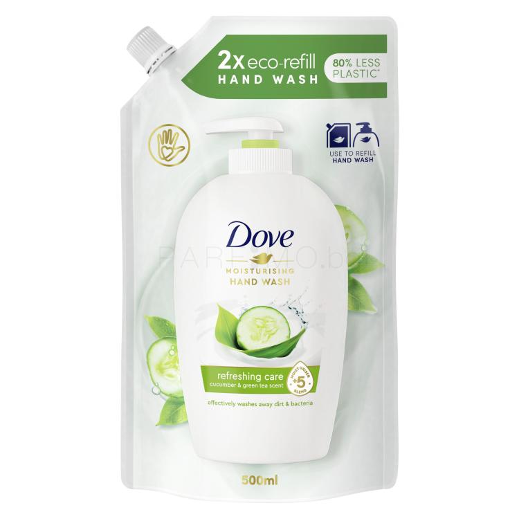 Dove Refreshing Cucumber &amp; Green Tea Течен сапун за жени Пълнител 500 ml