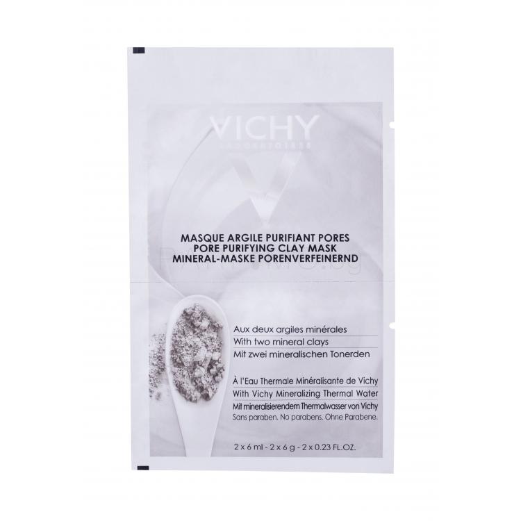 Vichy Pore Purifying Clay Mask Маска за лице за жени 2x6 ml
