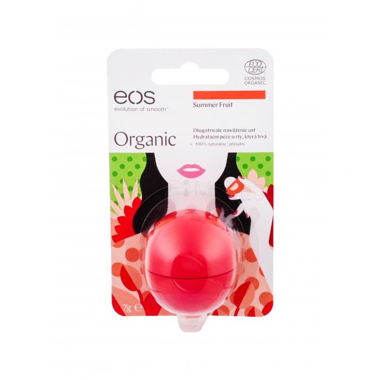 EOS Organic Балсам за устни за жени 7 гр Нюанс Summer Fruit