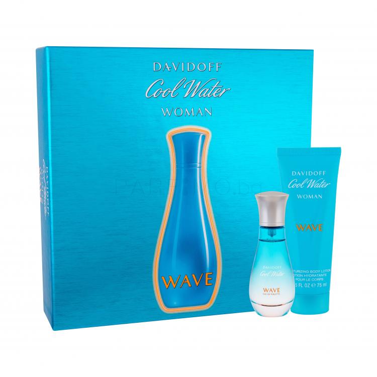 Davidoff Cool Water Wave Woman Подаръчен комплект EDT 30 ml + лосион за тяло 75 ml