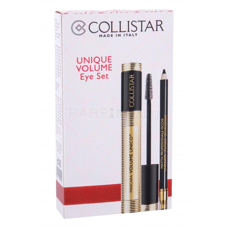 Collistar Volume Unico Подаръчен комплект спирала 13 ml + молив за очи Professional Eye Pencil 1,2 g Black