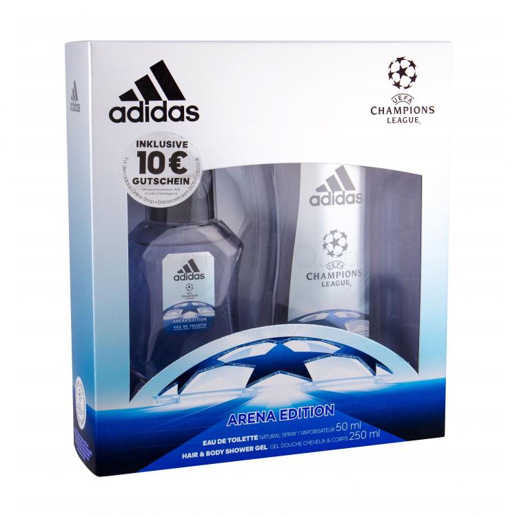 Adidas UEFA Champions League Arena Edition Подаръчен комплект EDT 50 ml + душ гел 250 ml