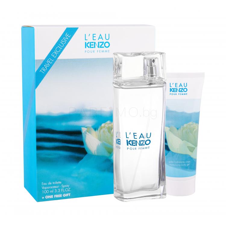 KENZO L´Eau Kenzo Pour Femme Подаръчен комплект EDT 100ml + 75ml душ шампоан