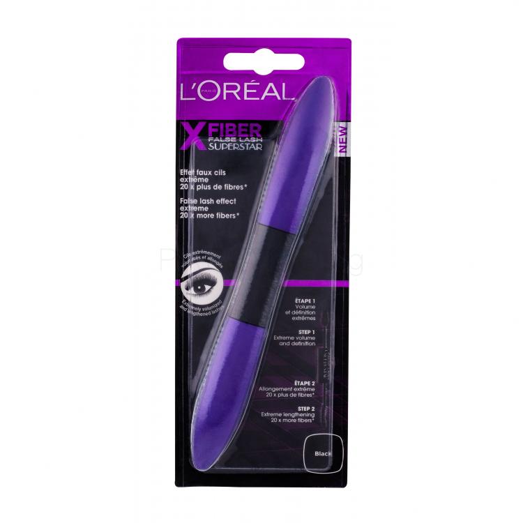 L&#039;Oréal Paris False Lash Superstar X-Fiber Спирала за жени 14 ml Нюанс Black