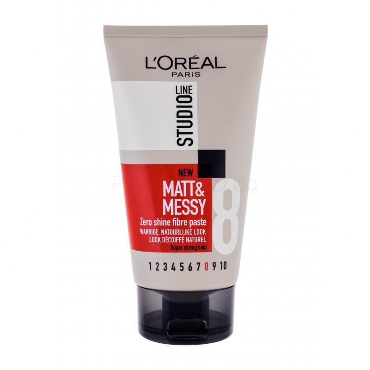 L&#039;Oréal Paris Studio Line Matt &amp; Messy Крем за коса за жени 150 ml