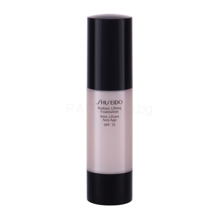 Shiseido Radiant Lifting Foundation SPF15 Фон дьо тен за жени 30 ml Нюанс 100 Very Light Ivory