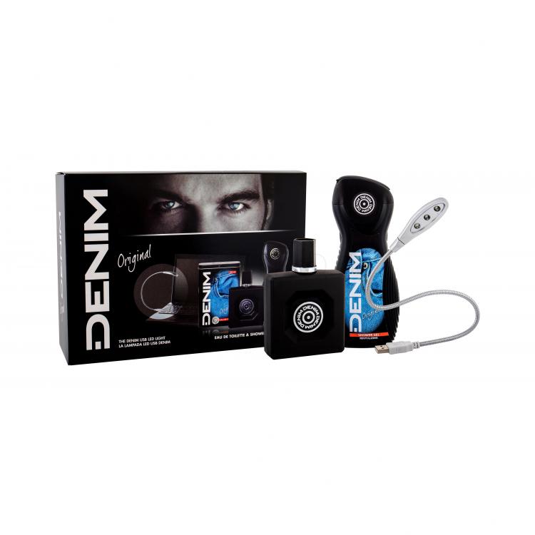 Denim Original Подаръчен комплект EDT 100 ml + душ гел 250 ml + USB Led крушка