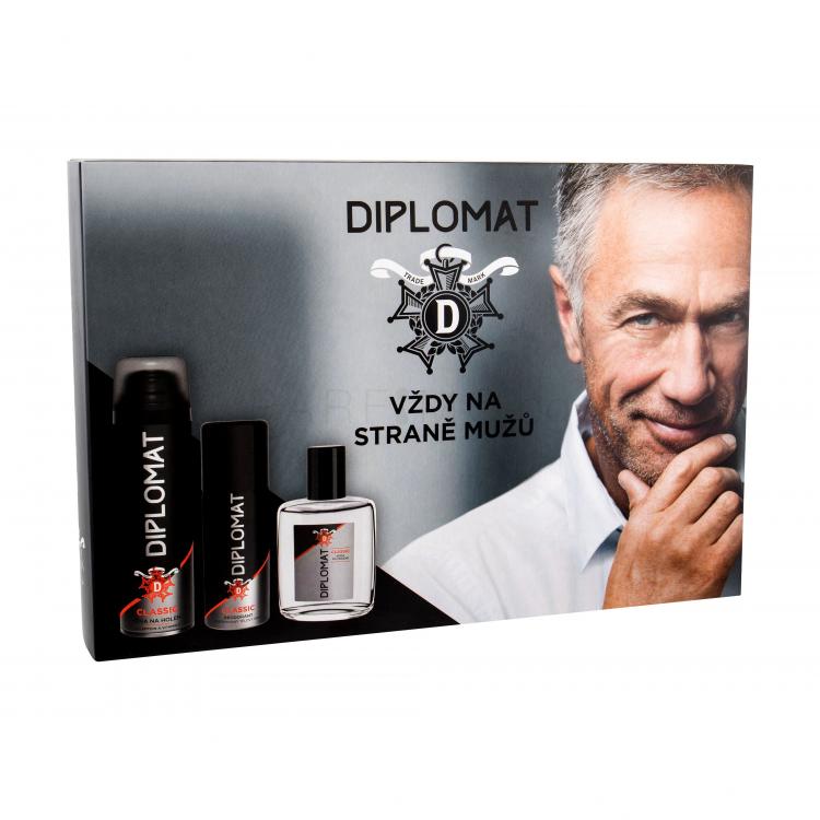 Diplomat Diplomat Подаръчен комплект афтършейв 100 ml + пяна за бръснене 250 ml + дезодорант 150 ml