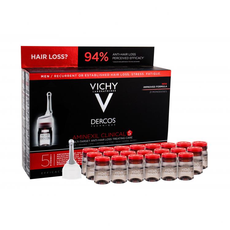 Vichy Dercos Aminexil Clinical 5 Продукт против косопад за мъже 21x6 ml