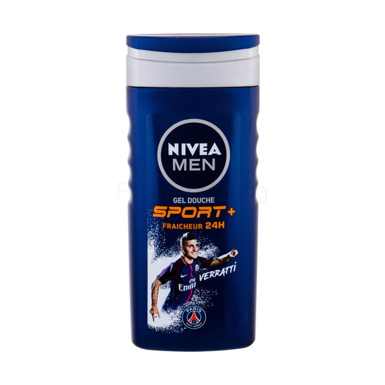 Nivea Men Sport + Душ гел за мъже 250 ml