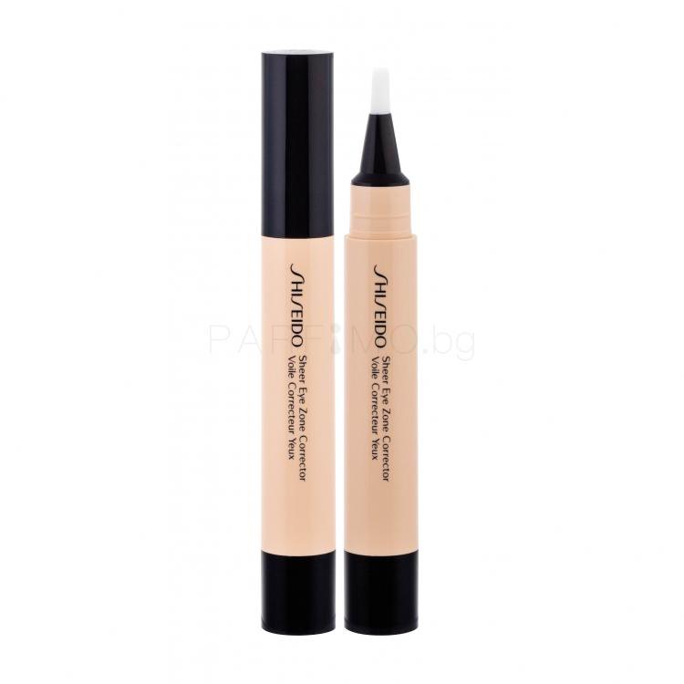 Shiseido Sheer Eye Zone Corrector Коректор за жени 3,8 ml Нюанс 102 Light Clair