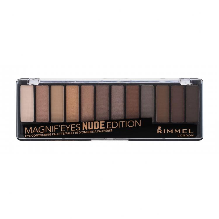 Rimmel London Magnif´Eyes Contouring Palette Сенки за очи за жени 14,16 g Нюанс 001 Nude Edition