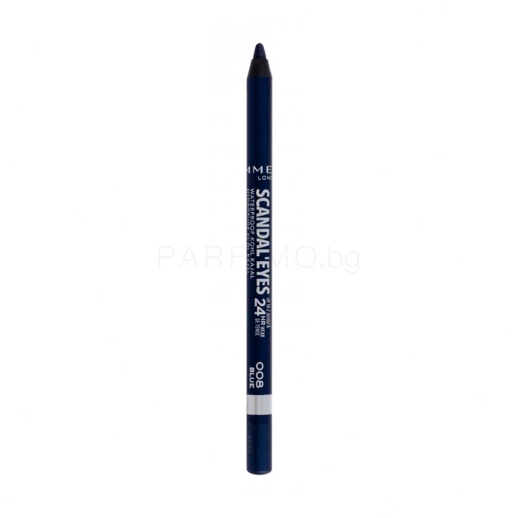 Rimmel London Scandal Eyes Kajal 24HR Молив за очи за жени 1,3 гр Нюанс 008 Blue