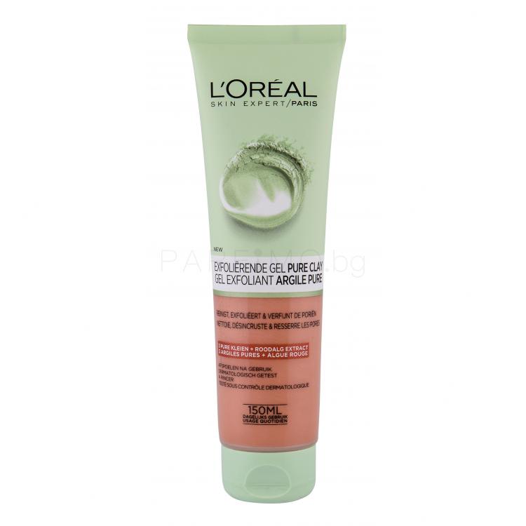 L&#039;Oréal Paris Pure Clay Glow Scrub Ексфолиант за жени 150 ml