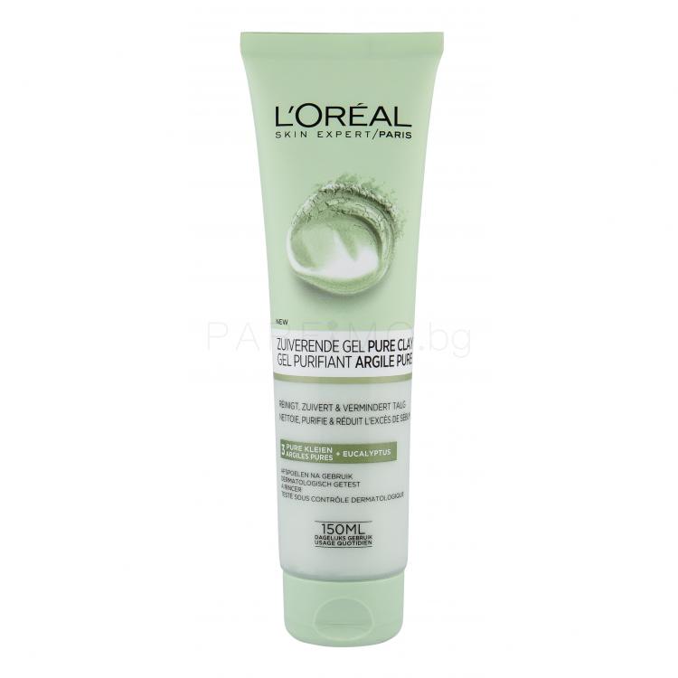 L&#039;Oréal Paris Pure Clay Purity Wash Почистващ гел за жени 150 ml