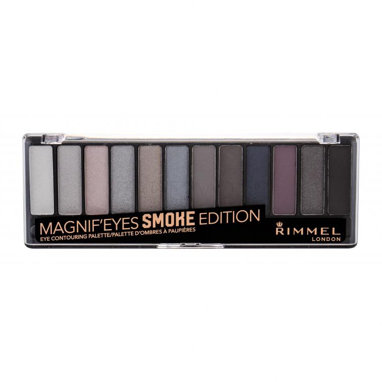 Rimmel London Magnif´Eyes Contouring Palette Сенки за очи за жени 14,16 g Нюанс 003 Smoke Edition