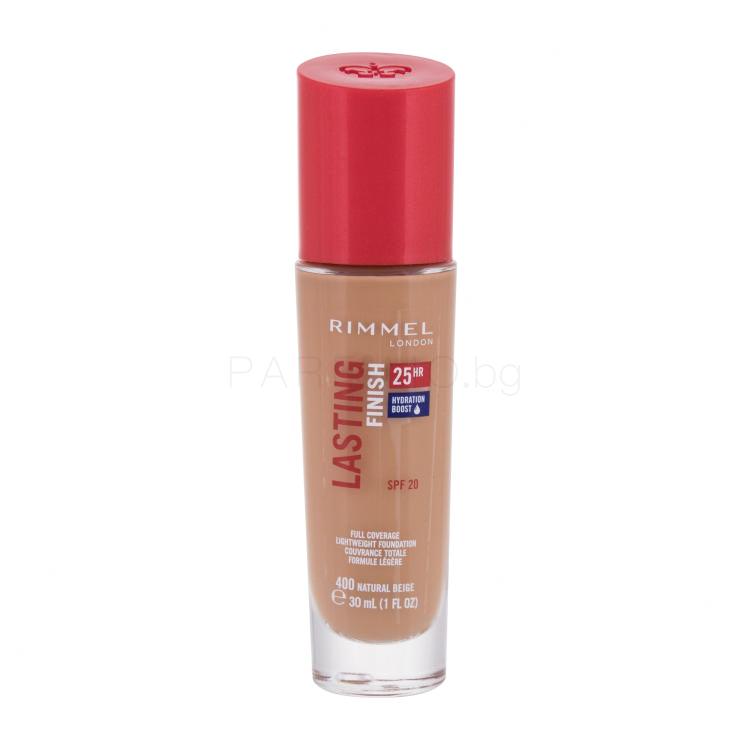 Rimmel London Lasting Finish 25H SPF20 Фон дьо тен за жени 30 ml Нюанс 400 Natural Beige