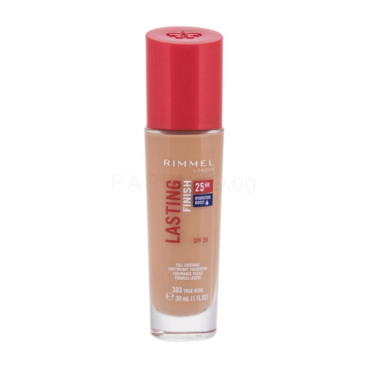Rimmel London Lasting Finish 25H SPF 20 Фон дьо тен за жени 30 ml Нюанс 303 True Nude