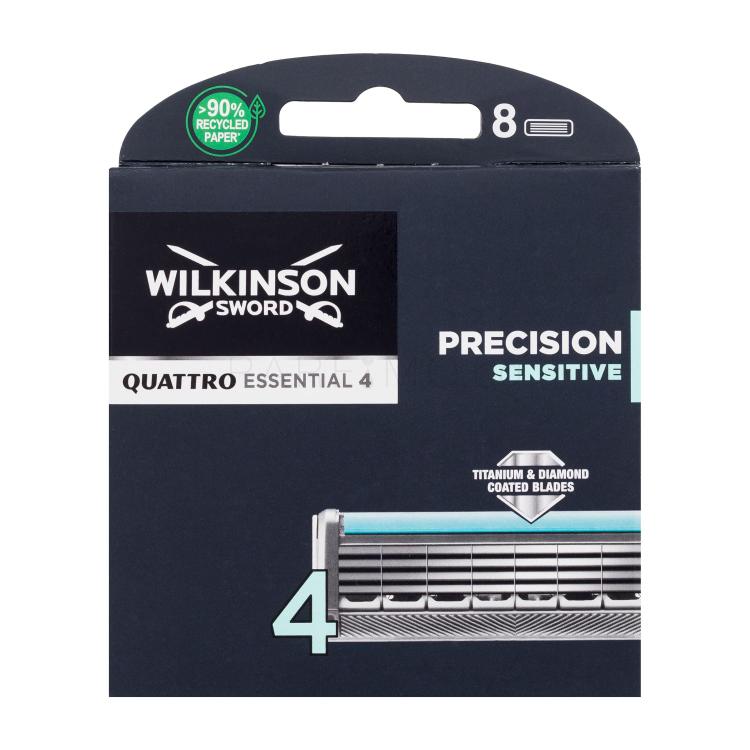 Wilkinson Sword Quattro Essential 4 Резервни ножчета за мъже Комплект