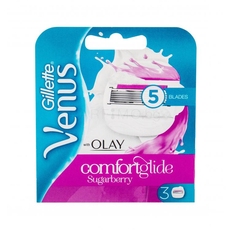 Gillette Venus &amp; Olay Sugarberry Comfortglide Резервни ножчета за жени 3 бр