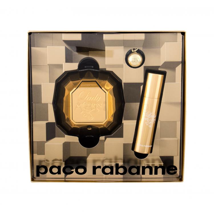 Paco Rabanne Lady Million Подаръчен комплект EDP 50 ml + EDP 10 ml + ключодържател