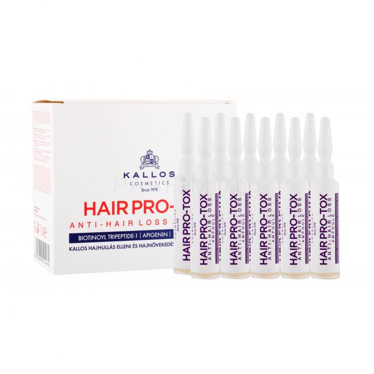 Kallos Cosmetics Hair Pro-Tox Ampoule Продукт против косопад за жени 10x10 ml