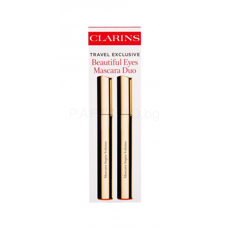 Clarins Mascara Supra Volume Подаръчен комплект спирала 2 x 8 ml