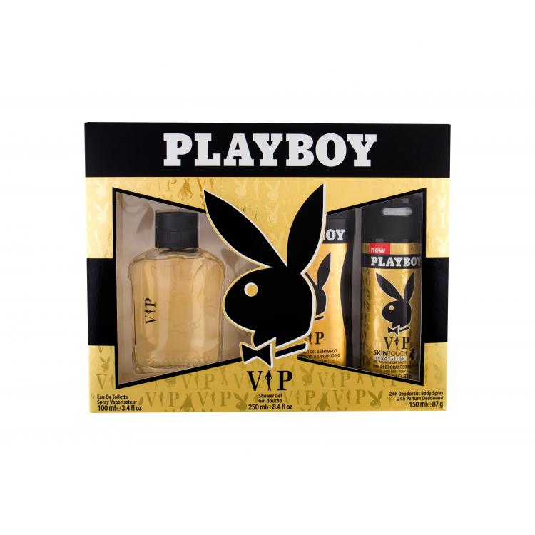 Playboy VIP For Him Подаръчен комплект EDT 100 ml + душ гел 250 ml + дезодорант 150 ml