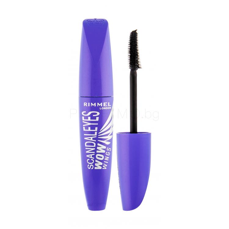 Rimmel London Scandaleyes WOW Wings Спирала за жени 12 ml Нюанс 001 Black