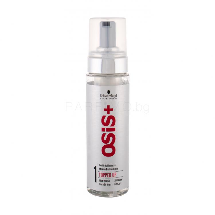 Schwarzkopf Professional Osis+ Topped Up Gentle Hold Mousse Обем на косата за жени 200 ml