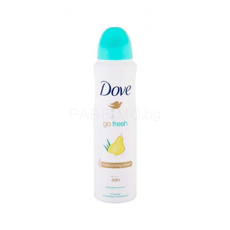 Dove Go Fresh Pear &amp; Aloe Vera 48h Антиперспирант за жени 150 ml
