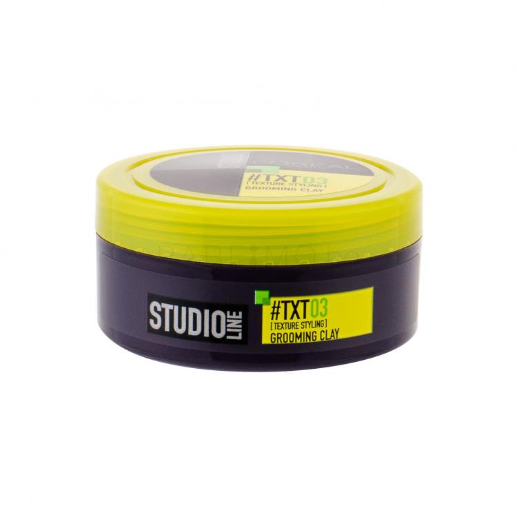 L&#039;Oréal Paris Studio Line TXT 03 Grooming Clay Восък за коса за мъже 75 ml