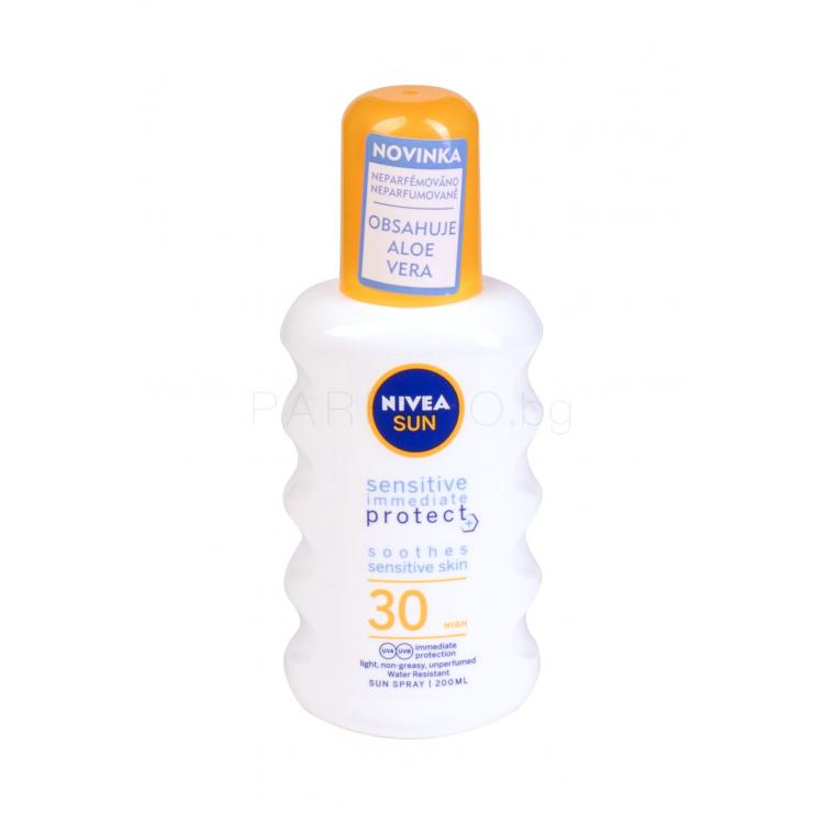 Nivea Sun Sensitive Protect Soothes SPF30 Слънцезащитна козметика за тяло 200 ml