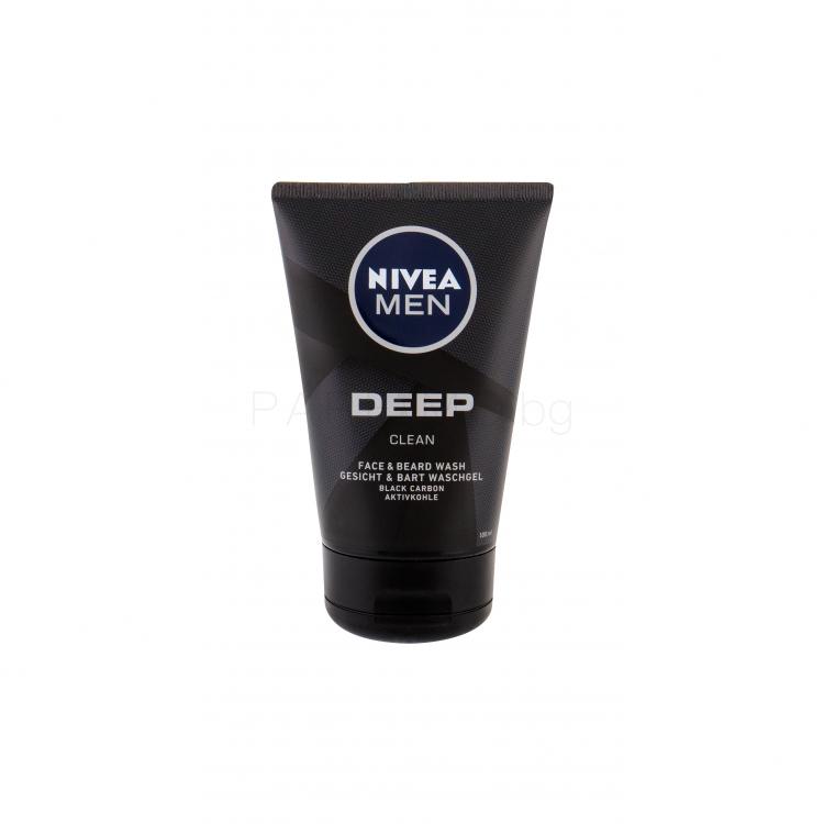 Nivea Men Deep Clean Face &amp; Beard Душ гел за мъже 100 ml