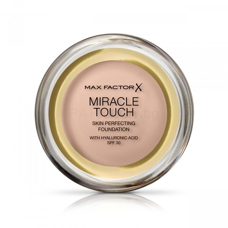 Max Factor Miracle Touch Skin Perfecting SPF30 Фон дьо тен за жени 11,5 гр Нюанс 038 Light Ivory