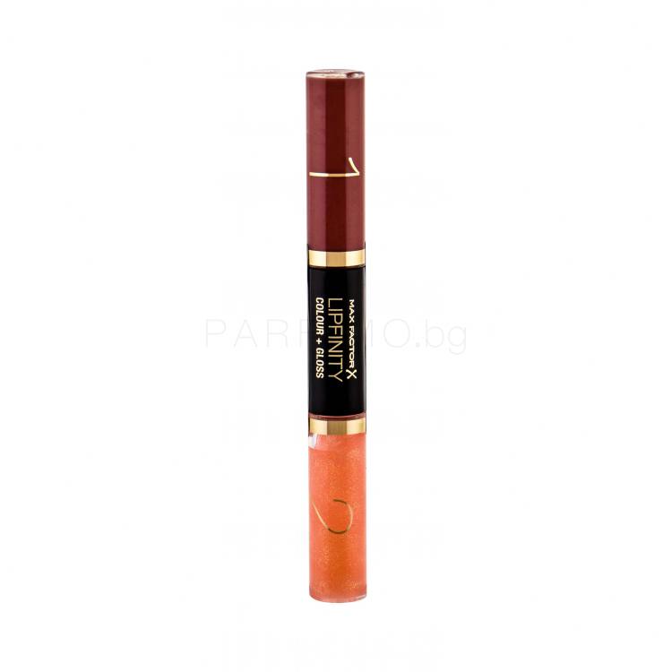 Max Factor Lipfinity Colour + Gloss Червило за жени 2x3 ml Нюанс 630 More &amp; More Macchiato