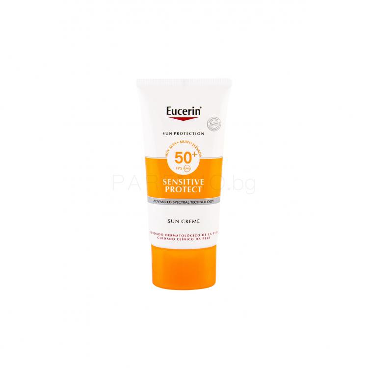 Eucerin Sun Sensitive Protect Sun Creme SPF50+ Слънцезащитен продукт за лице 50 ml