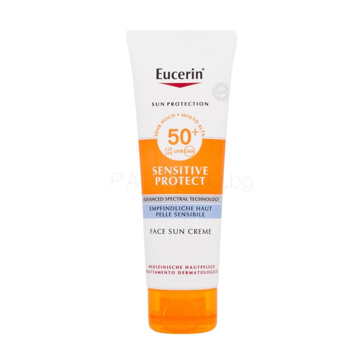 Eucerin Sun Sensitive Protect Face Sun Creme SPF50+ Слънцезащитен продукт за лице 50 ml