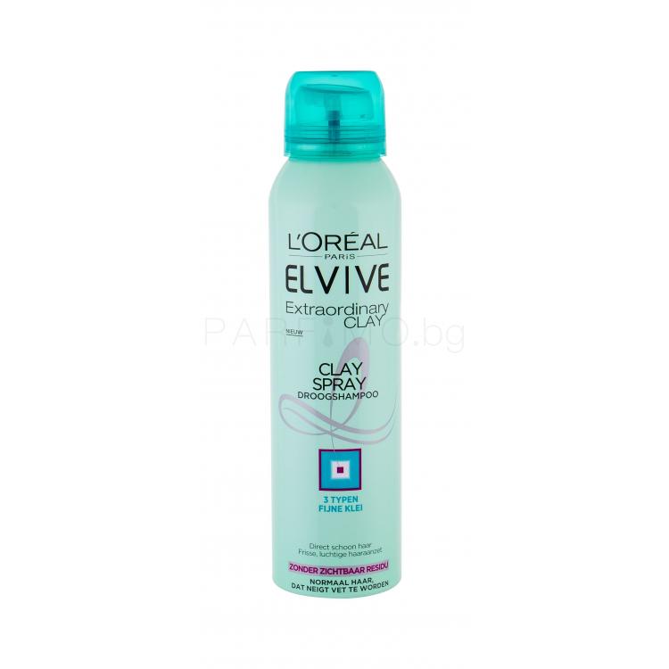L&#039;Oréal Paris Elseve Extraordinary Clay Dry Shampoo Сух шампоан за жени 150 ml