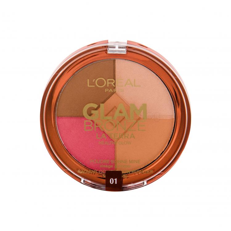 L&#039;Oréal Paris Glam Bronze La Terra Healthy Glow Бронзант за жени 6 гр Нюанс 01 Light Laguna