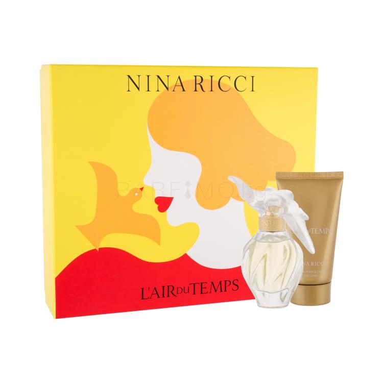 Nina Ricci L&#039;Air du Temps Подаръчен комплект EDT 50 ml + лосион за тяло 75 ml увредена кутия