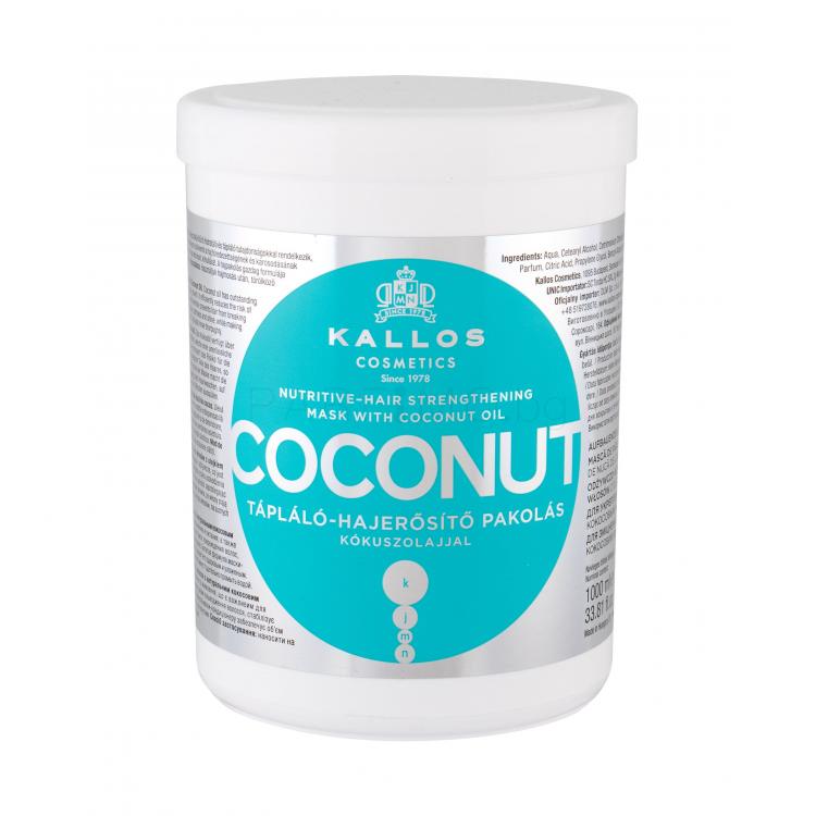 Kallos Cosmetics Coconut Маска за коса за жени 1000 ml