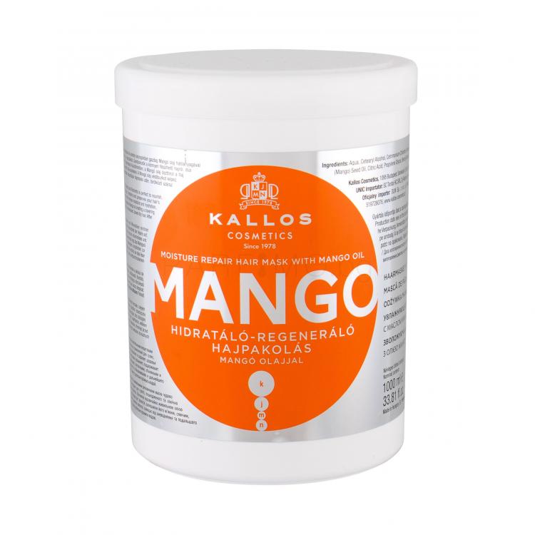 Kallos Cosmetics Mango Маска за коса за жени 1000 ml