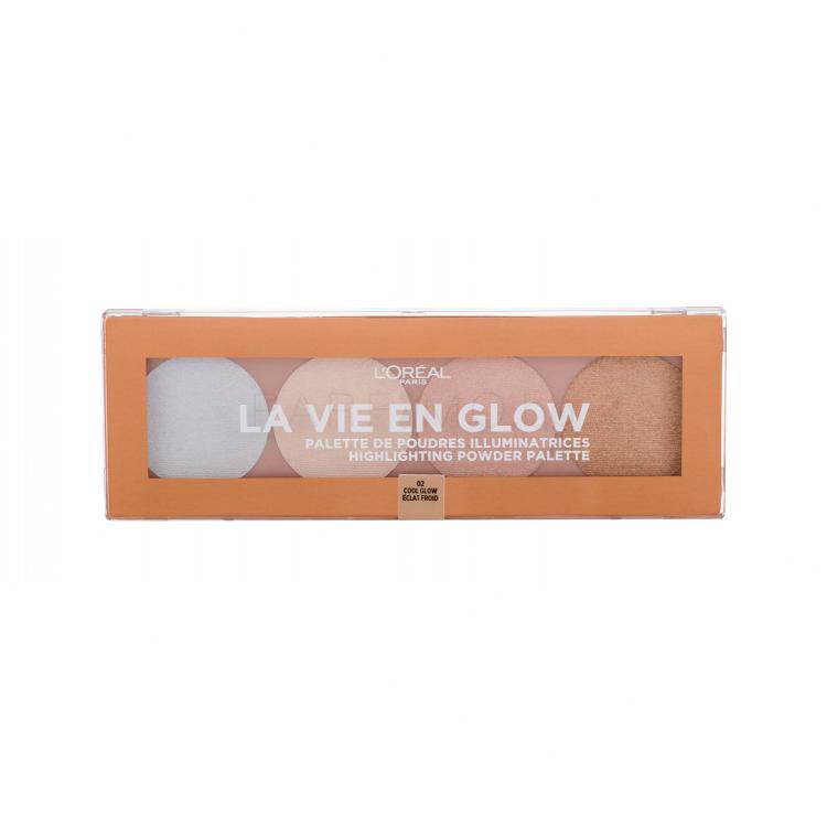 L&#039;Oréal Paris Wake Up &amp; Glow La Vie En Glow Хайлайтър за жени 5 гр Нюанс 002 Cool Glow