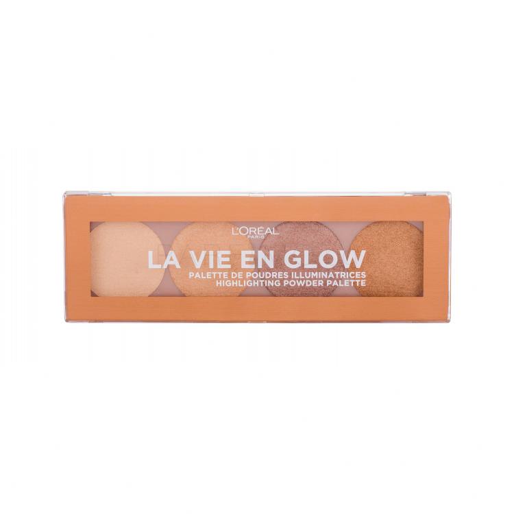 L&#039;Oréal Paris Wake Up &amp; Glow La Vie En Glow Хайлайтър за жени 5 гр Нюанс 001 Warm Glow