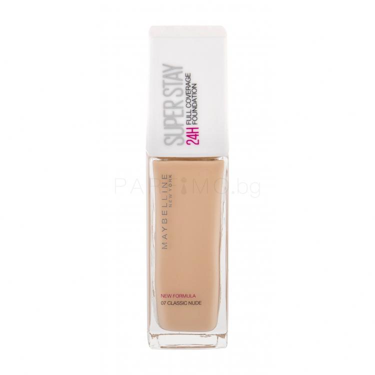 Maybelline Superstay 24h Full Coverage Фон дьо тен за жени 30 ml Нюанс 07 Classic Nude