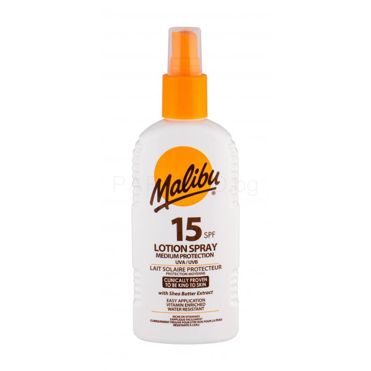 Malibu Lotion Spray SPF15 Слънцезащитна козметика за тяло 200 ml