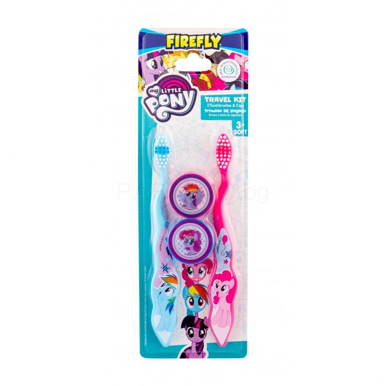 My Little Pony Toothbrush Подаръчен комплект четка за зъби 2 бр + несесер 2 бр