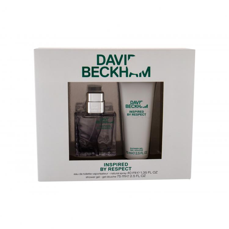 David Beckham Inspired by Respect Подаръчен комплект EDT 40 ml + душ гел 75 ml