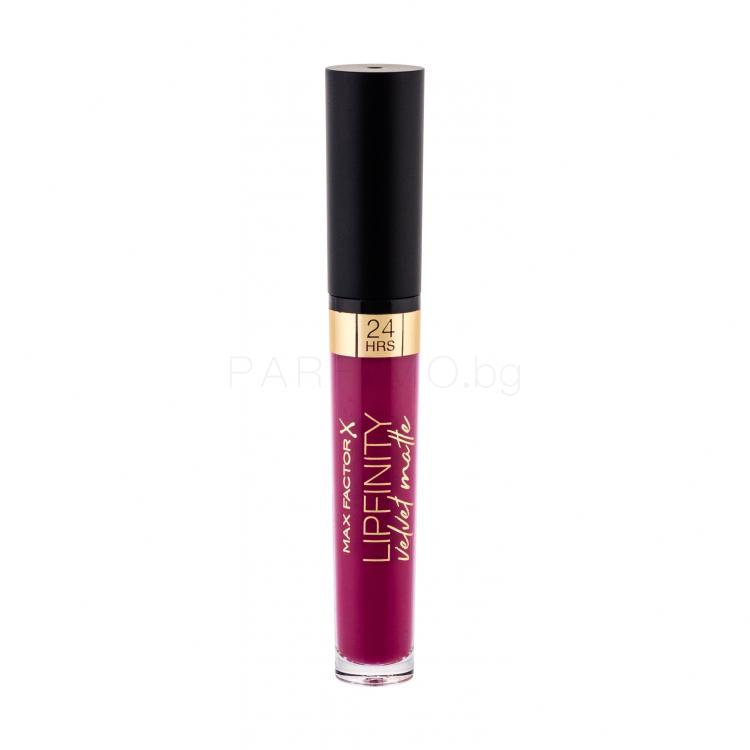 Max Factor Lipfinity Velvet Matte 24HRS Червило за жени 3,5 ml Нюанс 005 Matte Merlot